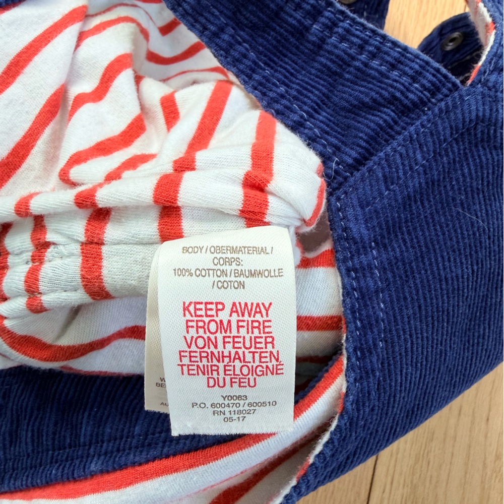 Mini Boden Navy Corduroy Overalls 18-24 Months Toddler Dungarees - Picture 5 of 5